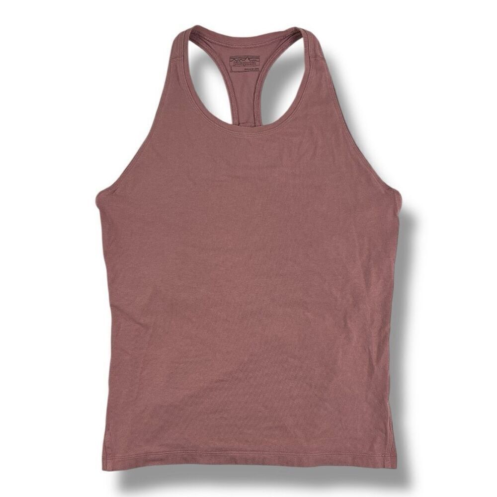 Patagonia W’s Arnica Tank Top Organic Cotton Tencel Pink Purple Razorback Size L
